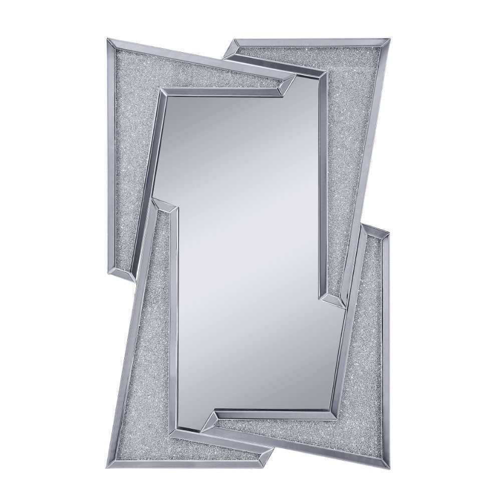 Noralie - Decoración de pared - Espejos y diamantes falsos - Vidrio - 47"