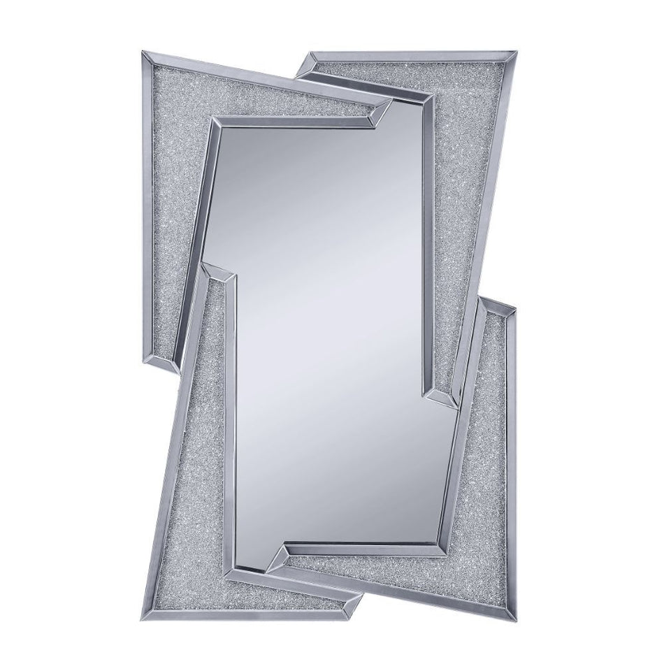 Noralie - Decoración de pared - Espejos y diamantes falsos - Vidrio - 47"