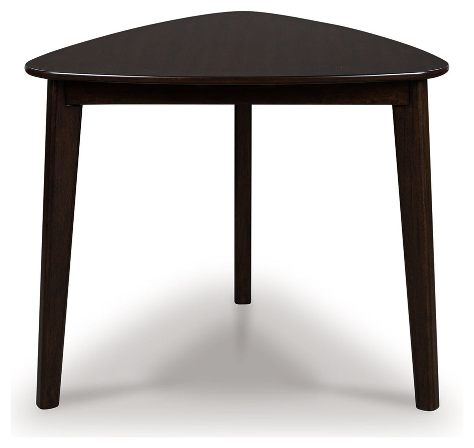Mallenette - Triangle Dining Room Table - Merlot