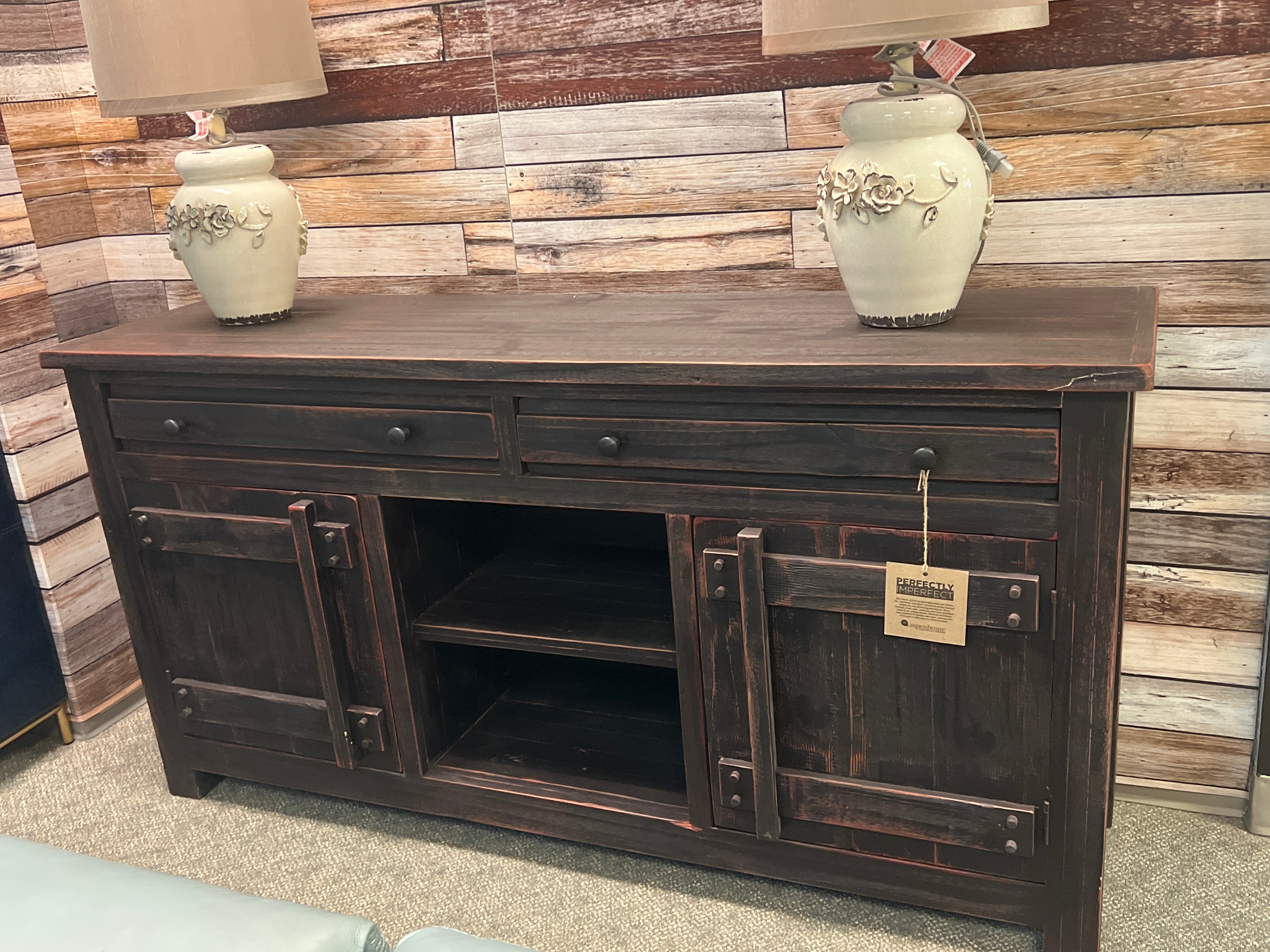 Dark Brown Entertainment Stand