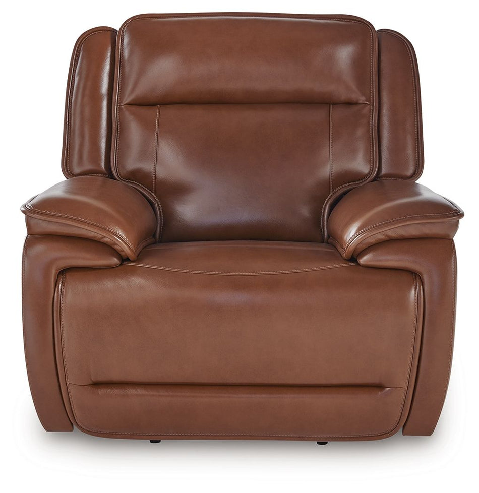 Healy Pier - Chocolate - Sillón reclinable eléctrico / Reposacabezas ajustable