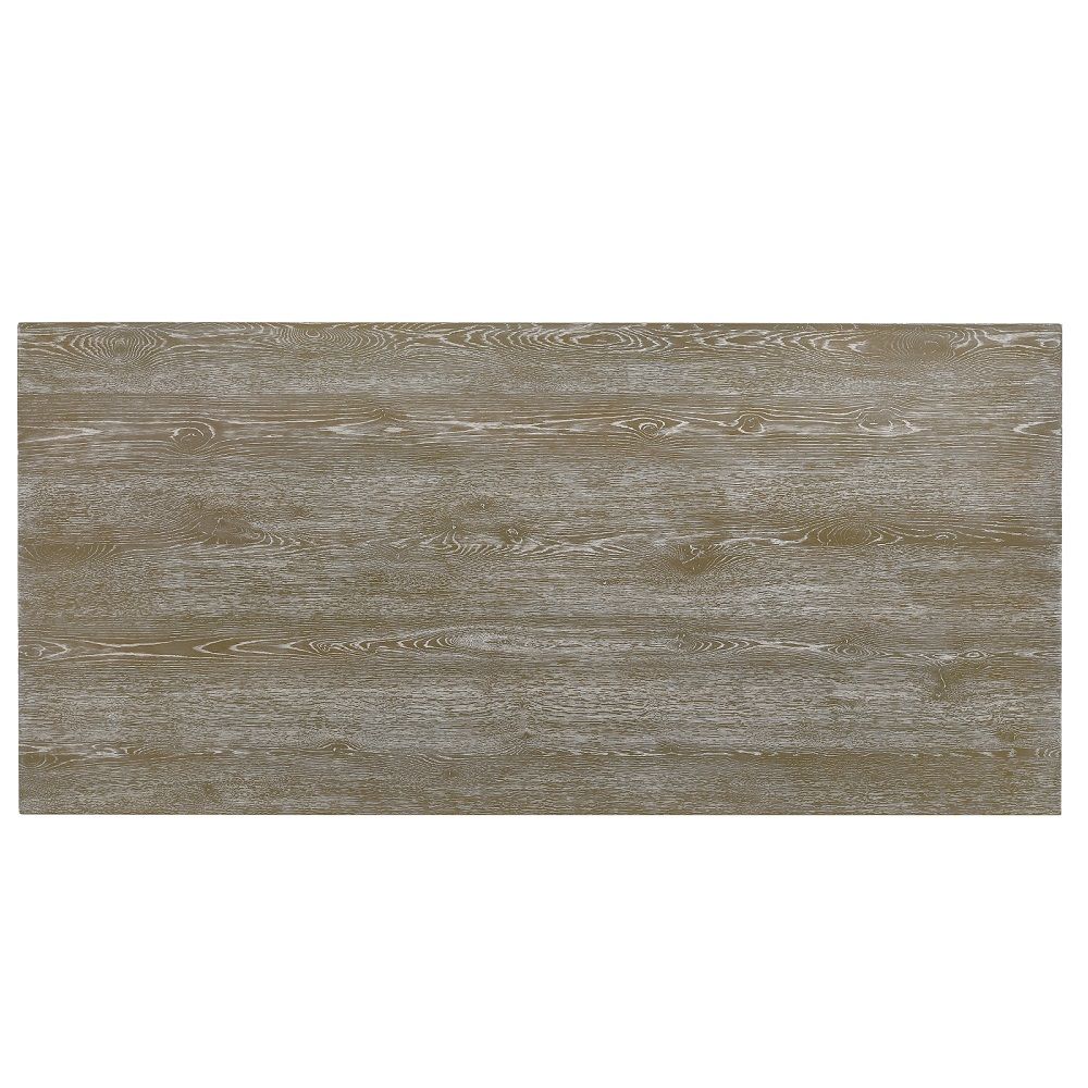 Mesa de comedor Gabrian, color gris reciclado, 31"