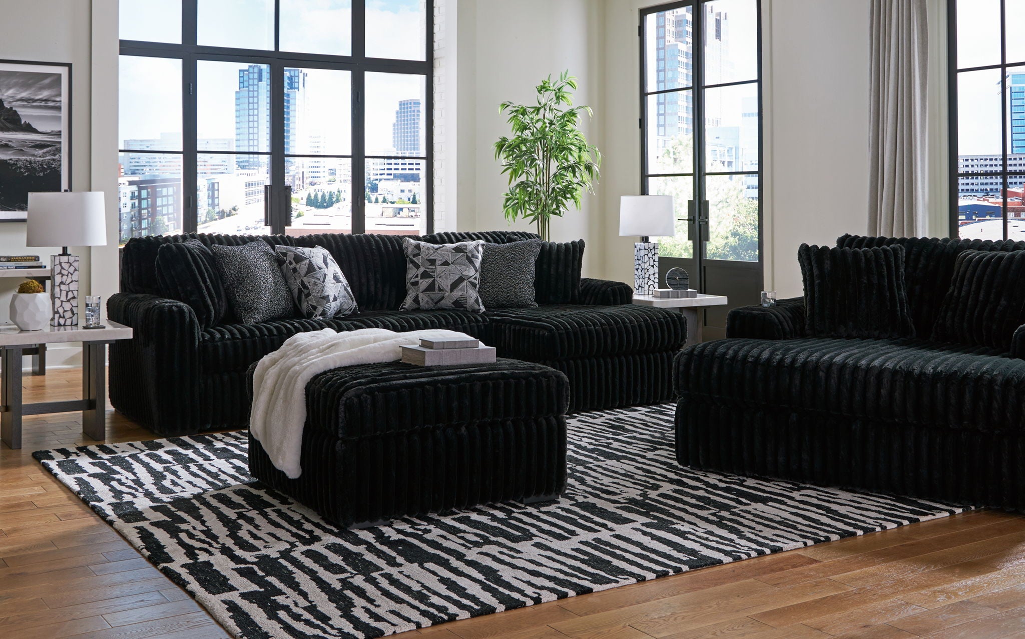 Midnight-Madness - Sectional Set – Furniture One