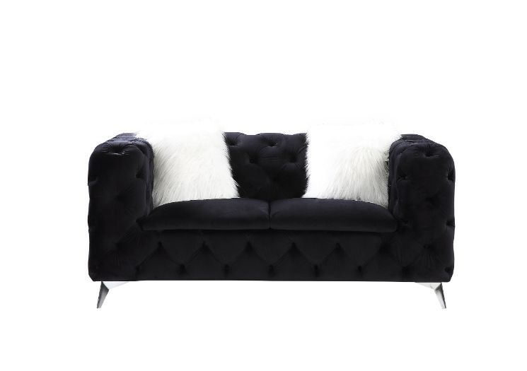 Phifina - Loveseat - Terciopelo negro