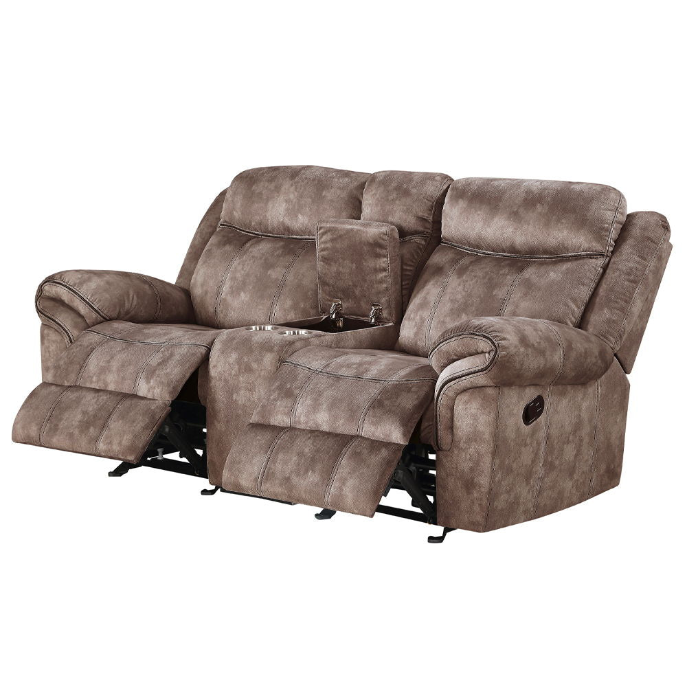 Zubaida - Loveseat con base USB y consola (planeador y movimiento)