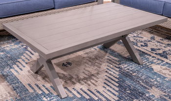 Half Moon Beach - Gray - Rectangular Cocktail Table