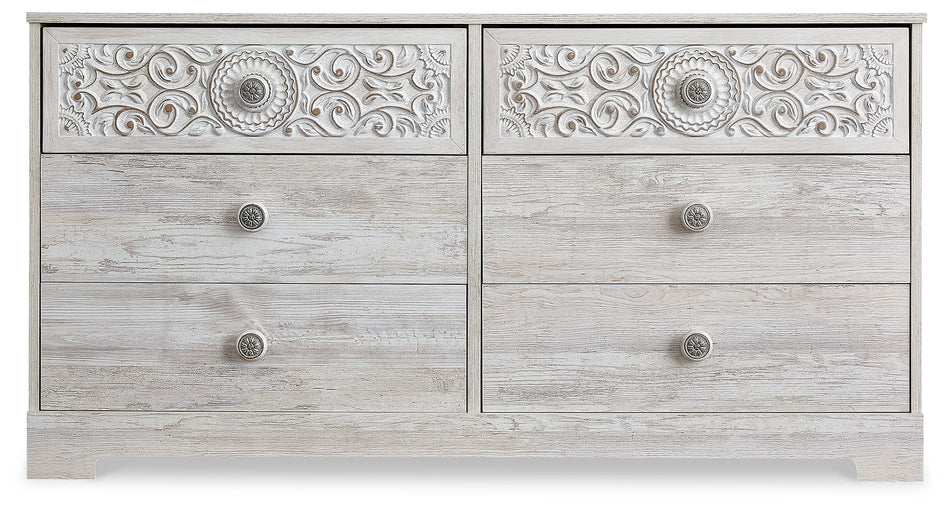 Paxberry - Six Drawer Dresser - Weatherworn - Whitewash