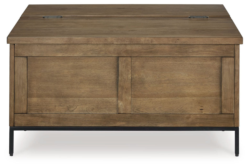 Mesa de cóctel elevable Torlanta - Marrón