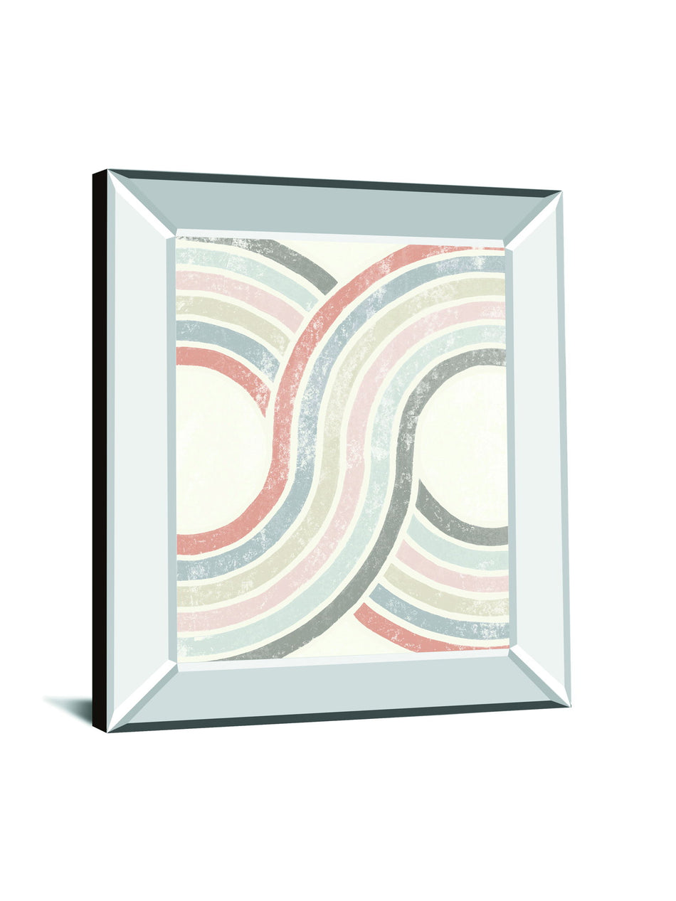 Over The Rainbow II By Moira Hershey - Mirror Framed Print Wall Art - White