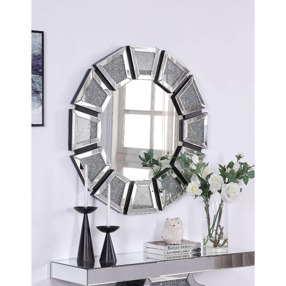 Nowles - Decoración de pared - Espejos y piedras artificiales
