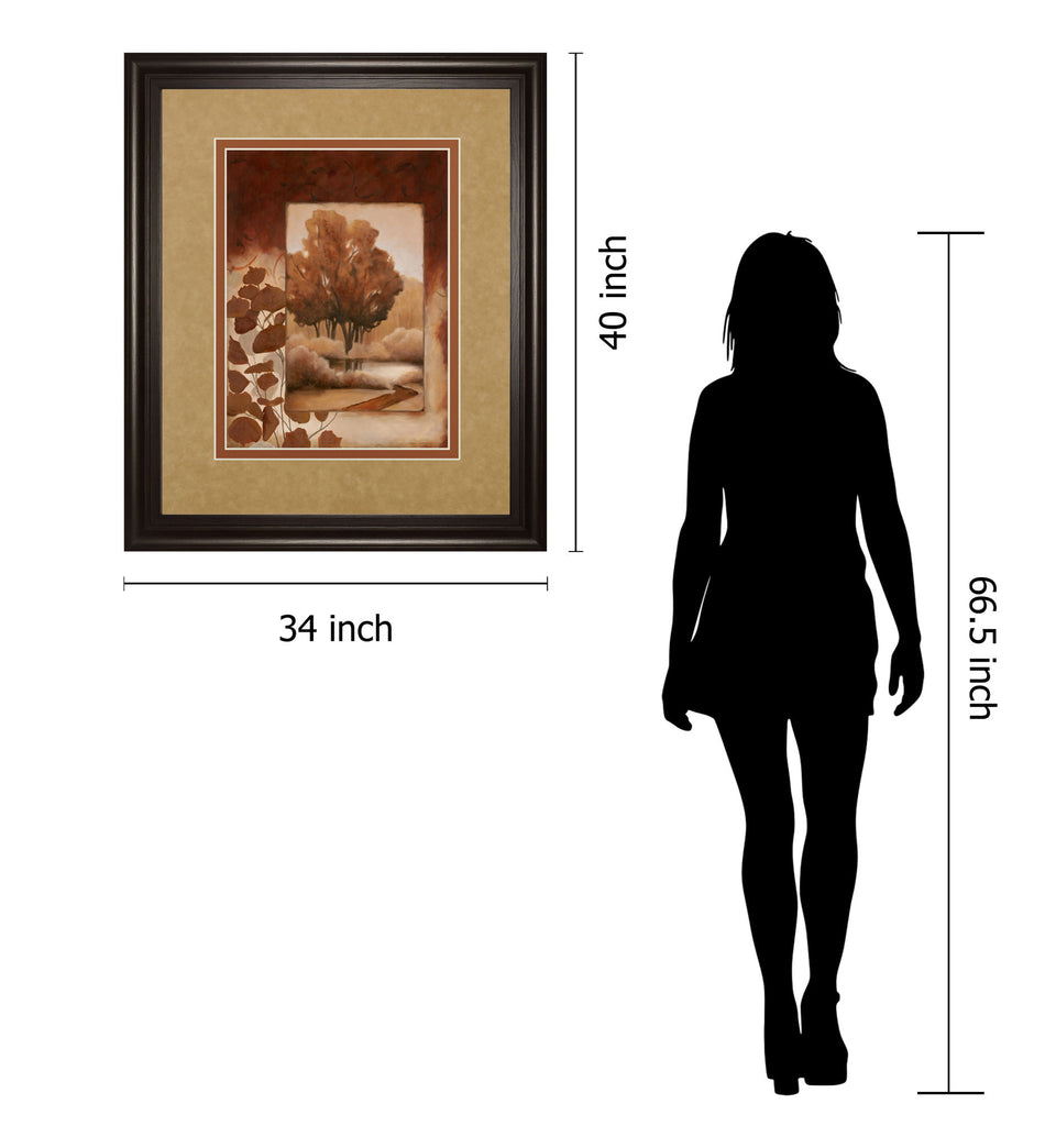 Fall Vignette I By Carol Robinson - Red