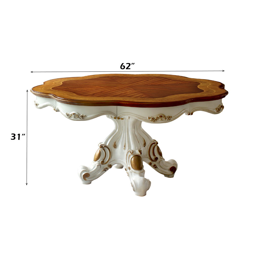 Picardía - Mesa de comedor - Roble perlado antiguo y cerezo