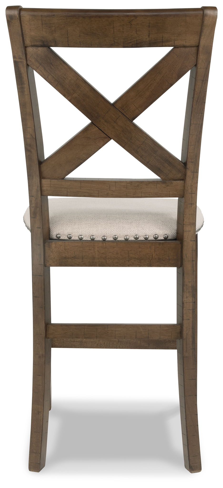 Moriville - Taburete de bar tapizado en color beige (juego de 2)