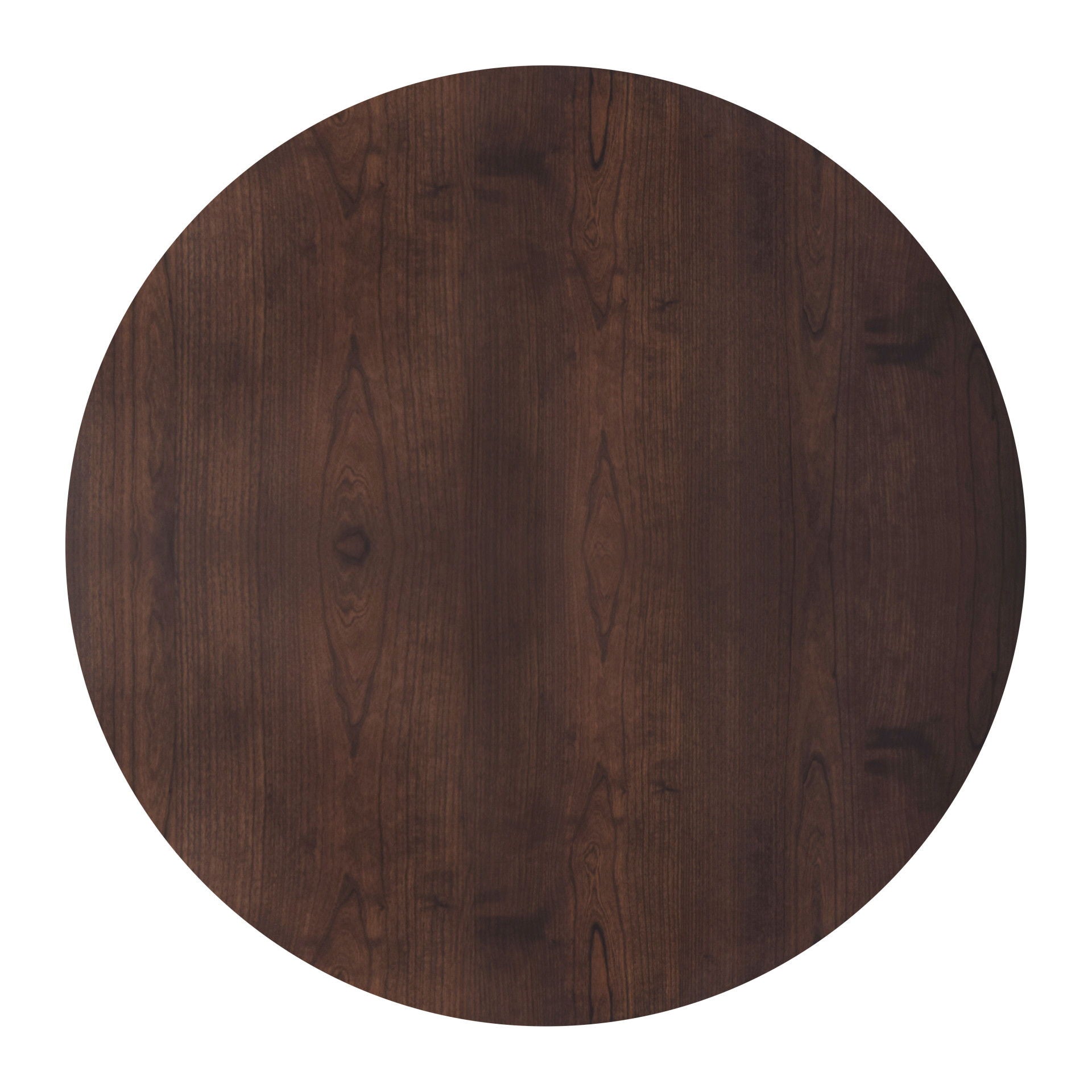 Tioga - 47" Round Table - Brown Cherry