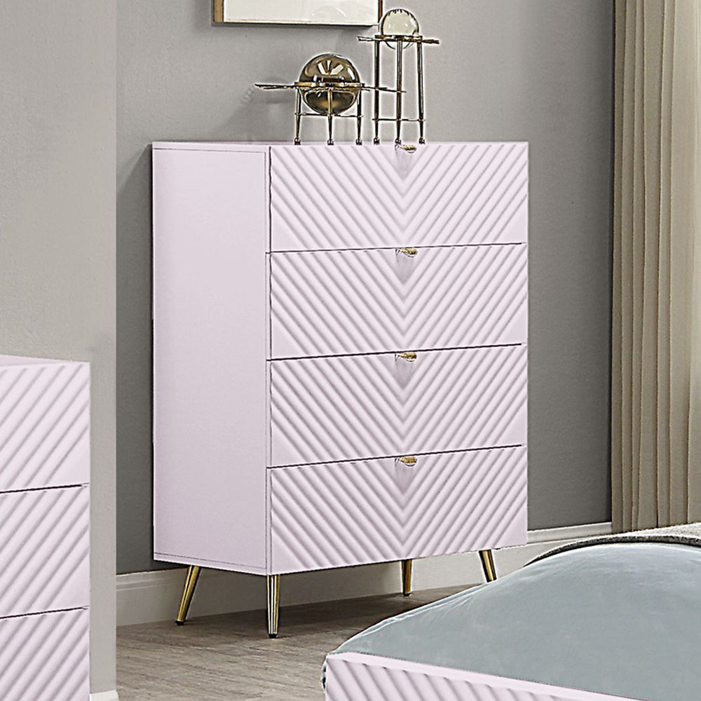 Gaines - Chest - Pink High Gloss