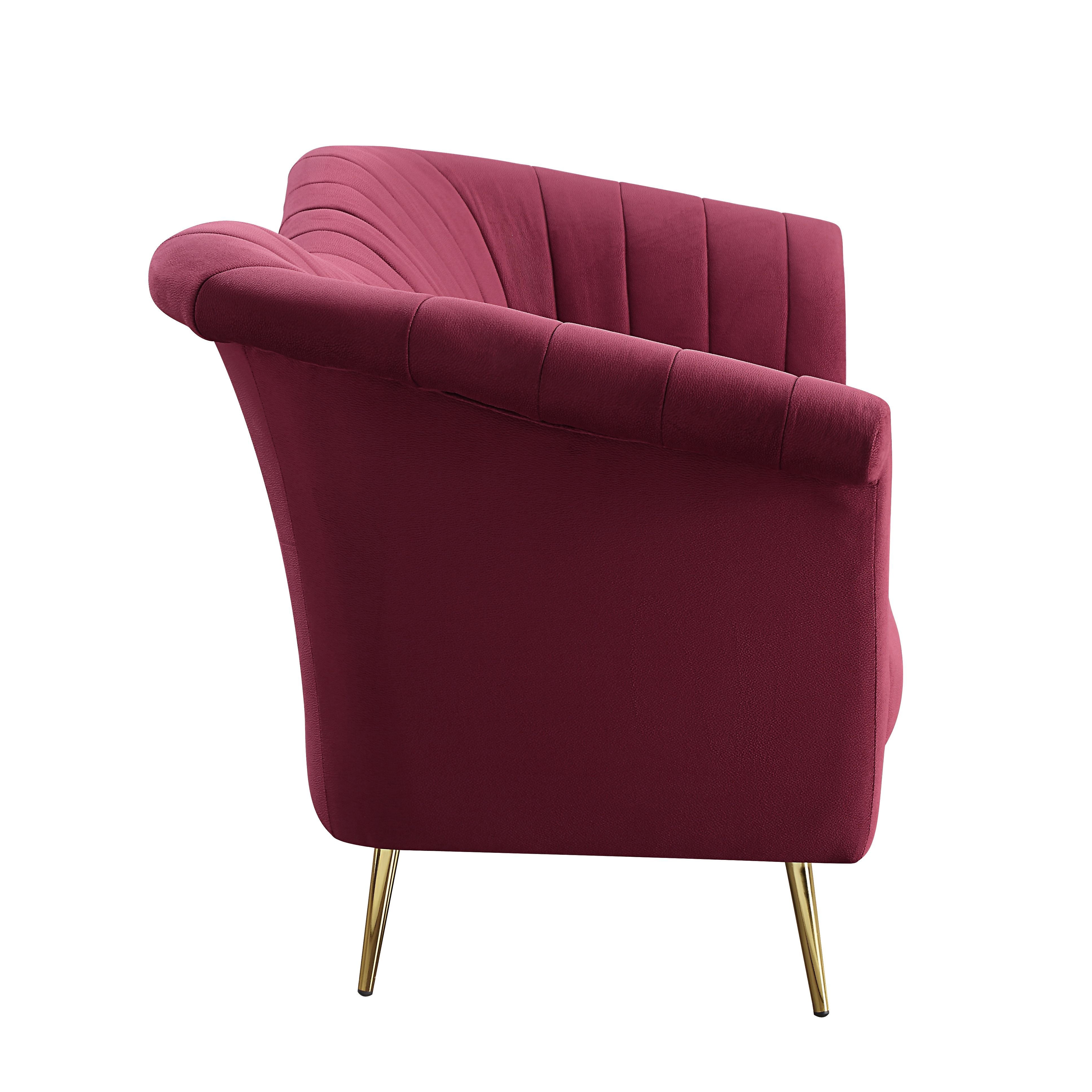 Callista - Sofá - Terciopelo rojo
