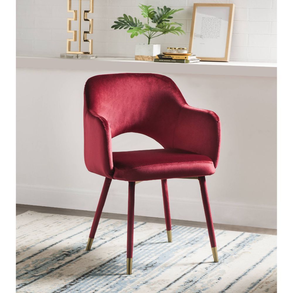 Sillón con acento de madera de manzano