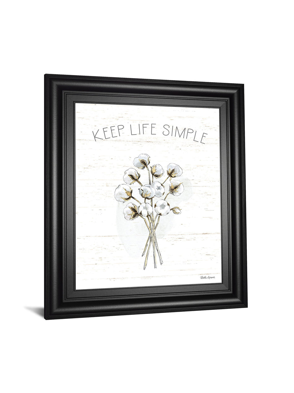 Farmhouse Cotton IV By Beth Grove - Framed Print Wall Art - White