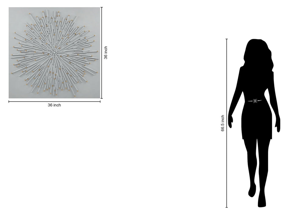 Radiant Lattice - 36" x 36" Framed Wall Art