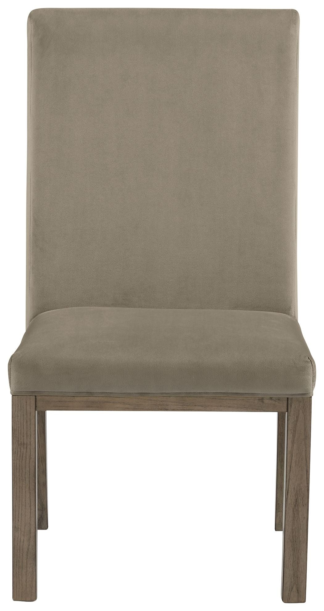 Chrestner - Gris/Marrón - Silla auxiliar de comedor UPH (juego de 2)
