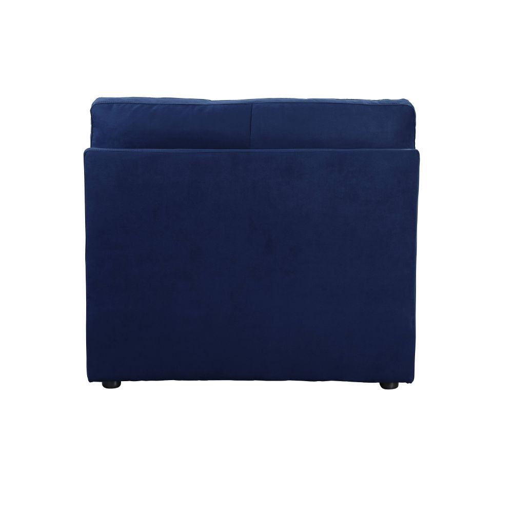 Crosby - Silla sin brazos - Tela azul