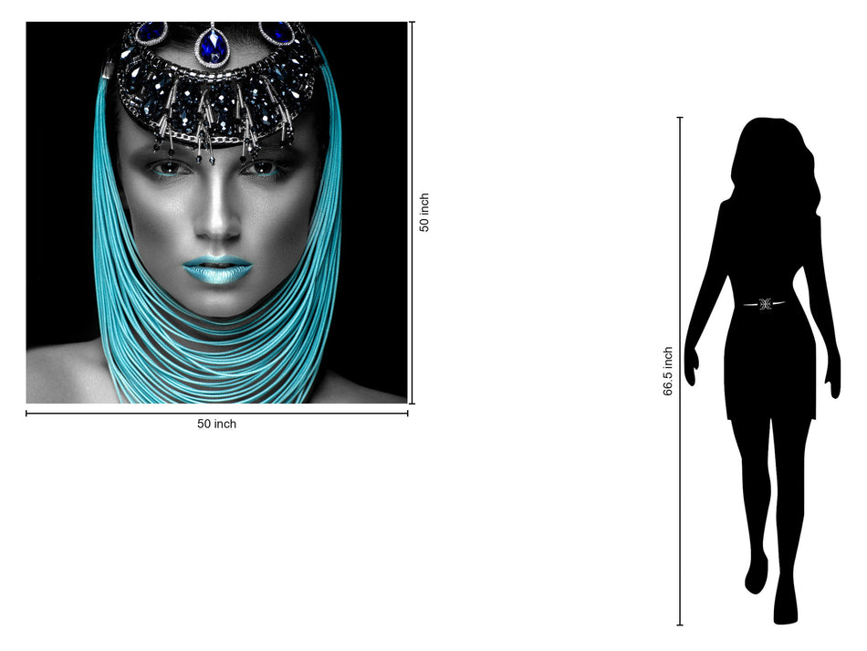 Temp Glass With Foil - Lady Pharaoh - Blue