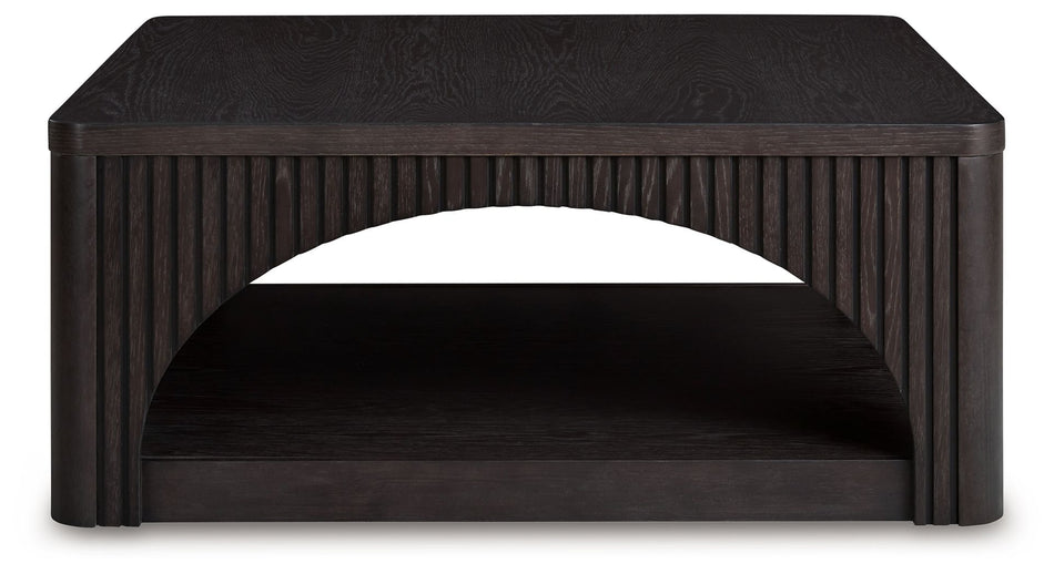 Yellink - Mesa de cóctel cuadrada negra