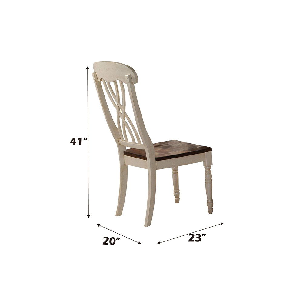 Dylan - Silla auxiliar (juego de 2) - Suero de leche y roble