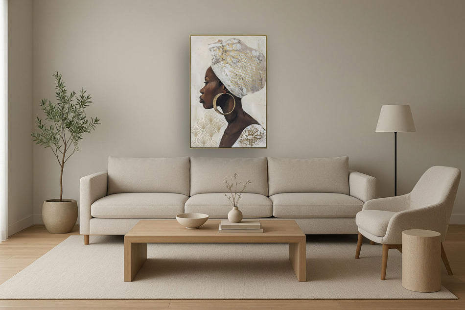 Regal Gilded Profile - 33" x 48" Framed Wall Art