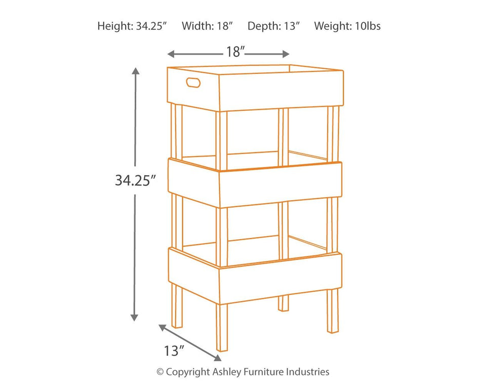 Yulton - Storage Shelf - Antique White
