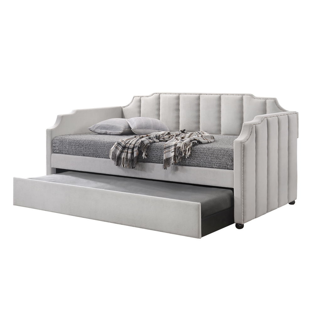 Peridot - Sofá cama - Terciopelo gris paloma