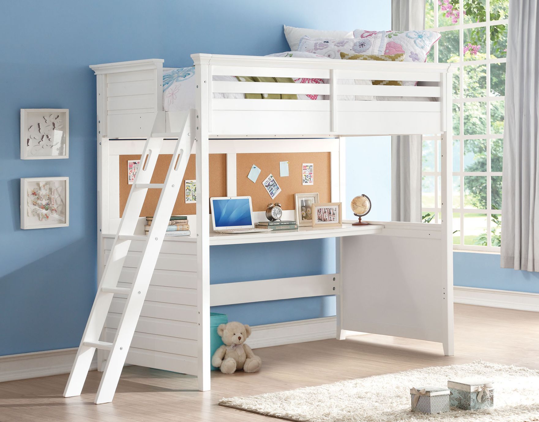 Lacey - Cama alta - Color blanco