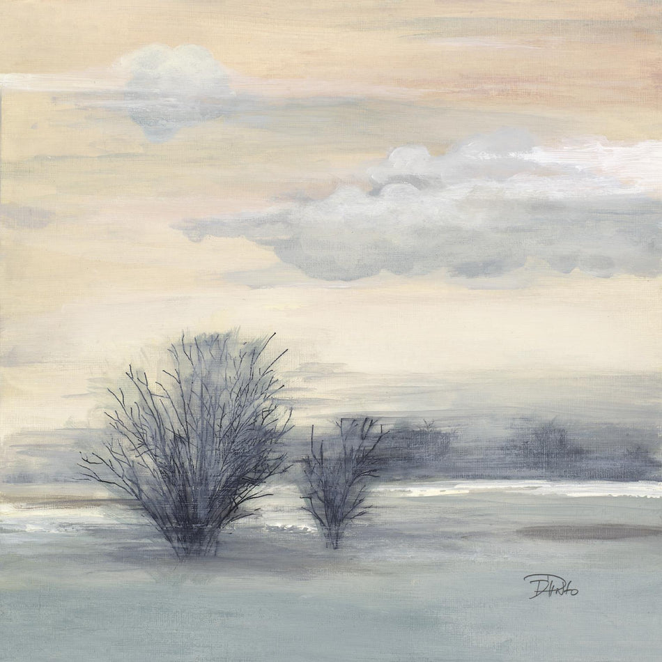 The Wind By Patricia Pinto (Framed) - Blue