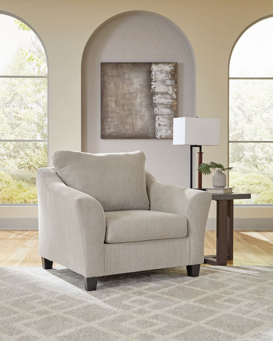 Willarae - 2 Pc. - Chair And A Half, Ottoman - Taupe