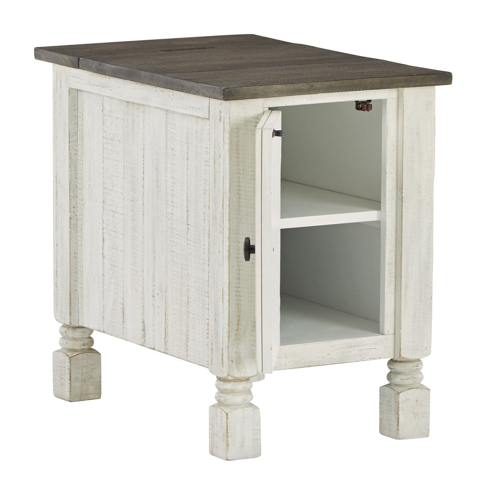 Havalance - Blanco / Gris - Mesa auxiliar con silla