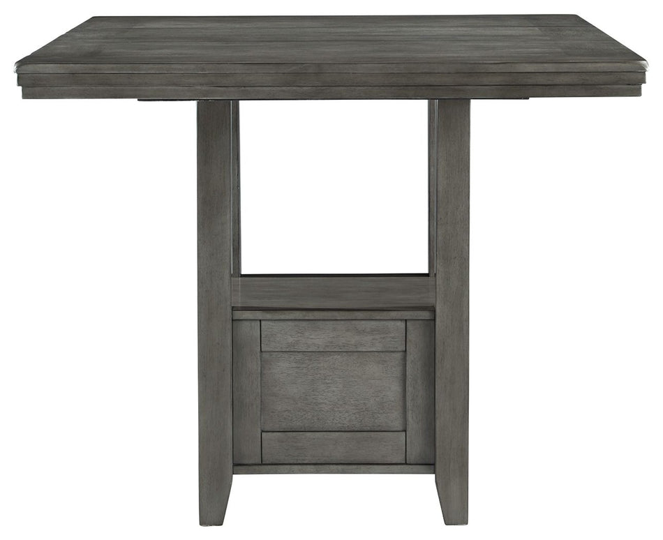 Mesa extensible rectangular para comedor Hallanden, color gris