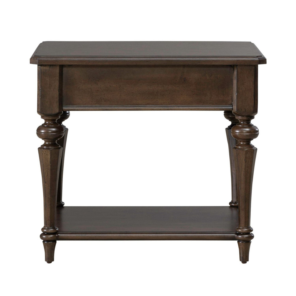 Arden Road - Drawer End Table - Satin Cherry