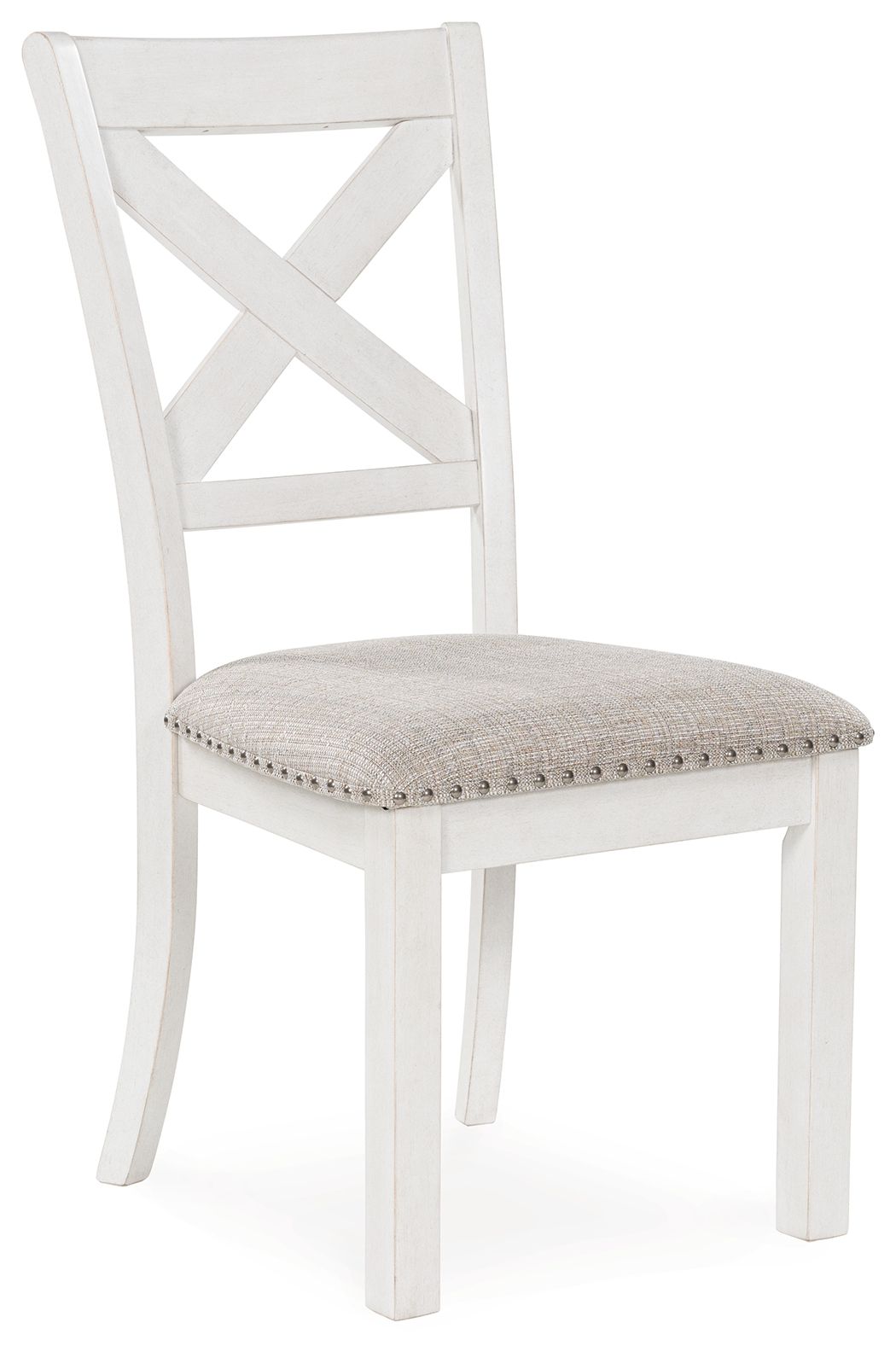 Robbinsdale - Silla de comedor tapizada en blanco antiguo (juego de 2)