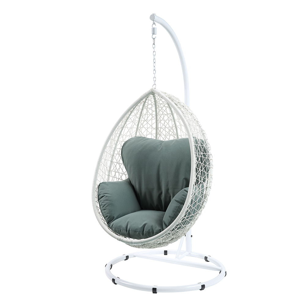 Simona - Silla columpio para patio con soporte