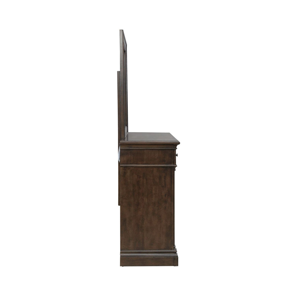 Arden Road - Dresser & Mirror - Satin Cherry