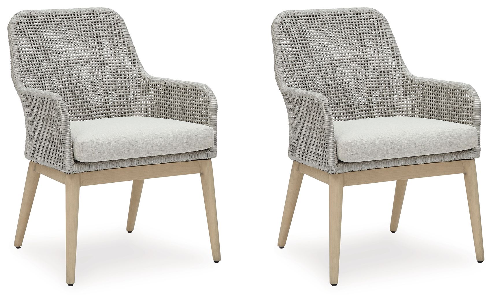 Sillón con cojín Seton Creek, color gris (juego de 2)