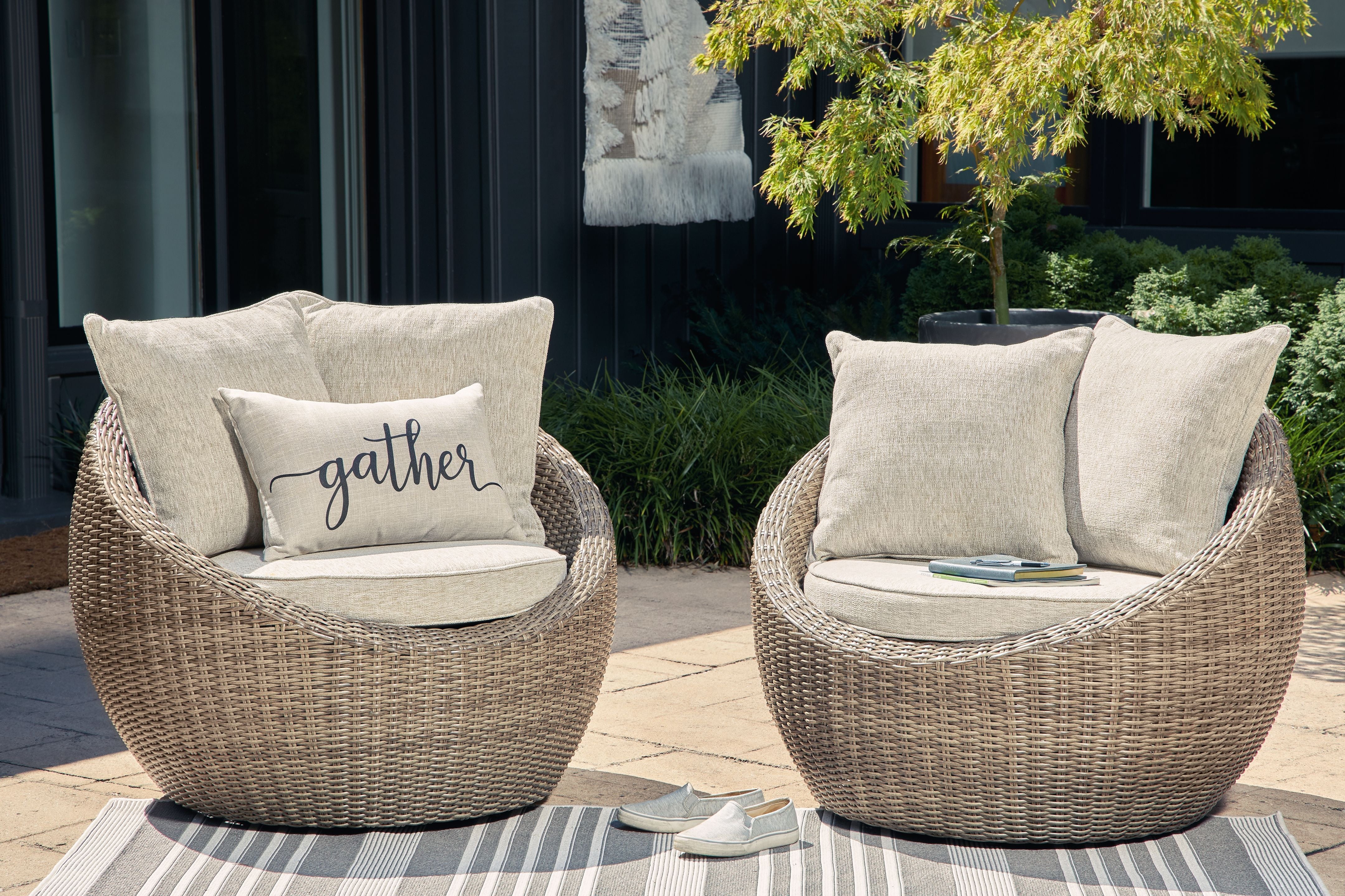 Danson - Sillón giratorio con cojín