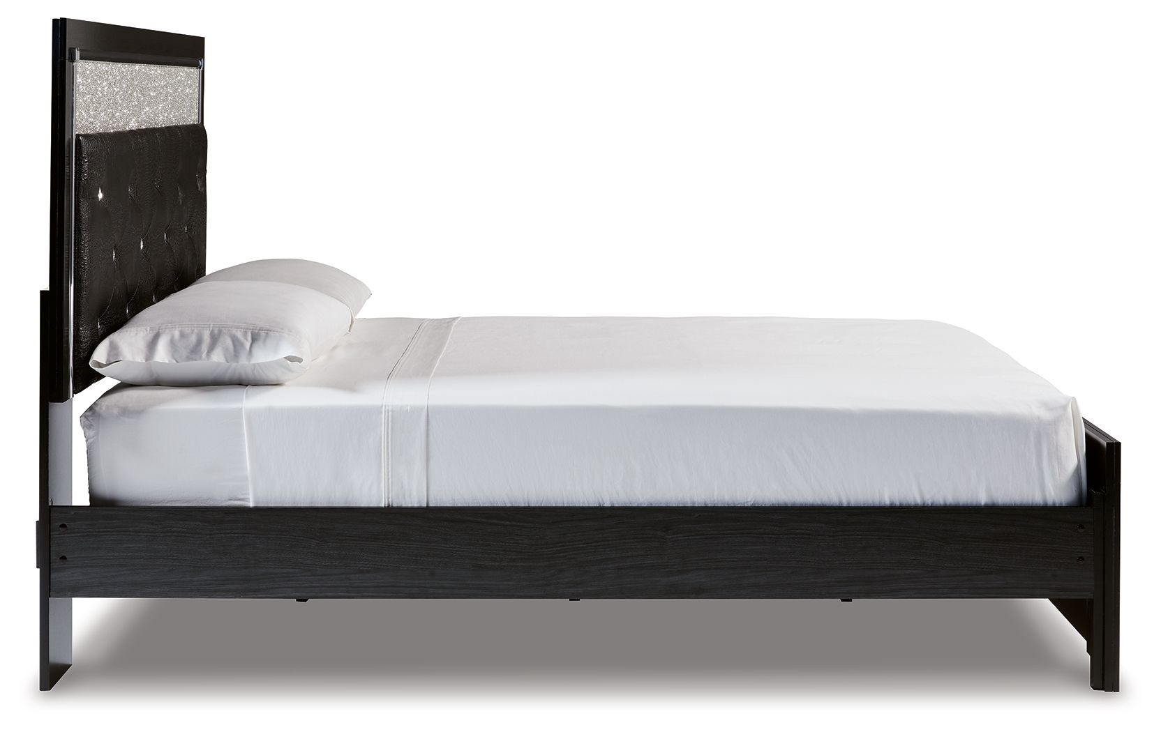 Kaydell - Cama con plataforma y paneles tapizados