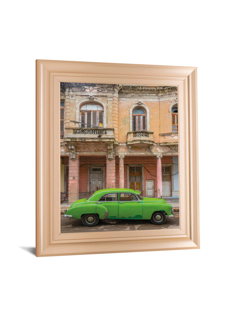 Classic Havana By Alan Copson - Framed Print Wall Art - Green