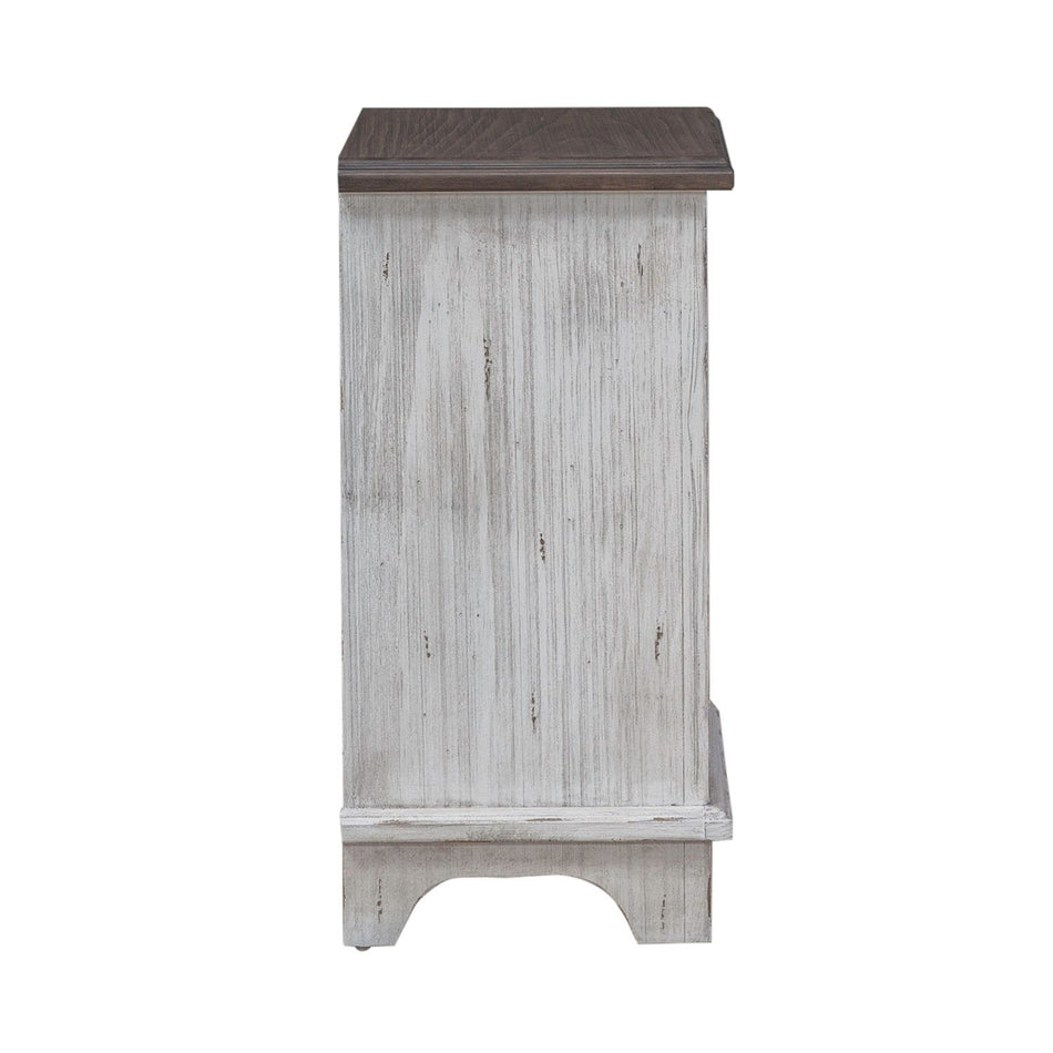 River Place - Left Pier Base - Riverstone White & Tobacco