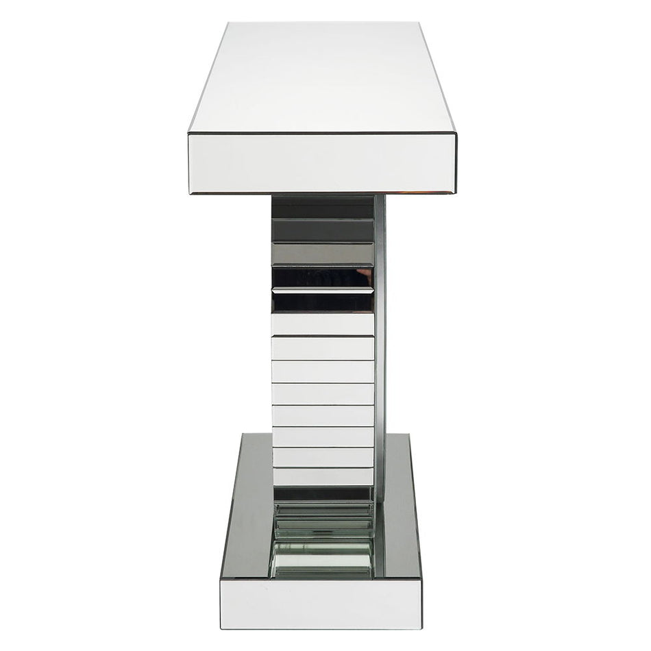 Nysa - 47"L Console Table - Mirrored & Faux Crystals