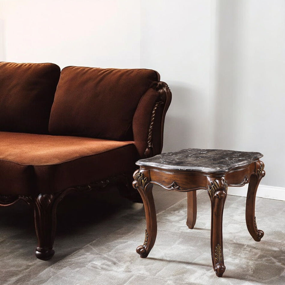 Miyeon - Mesa auxiliar - Mármol y cerezo