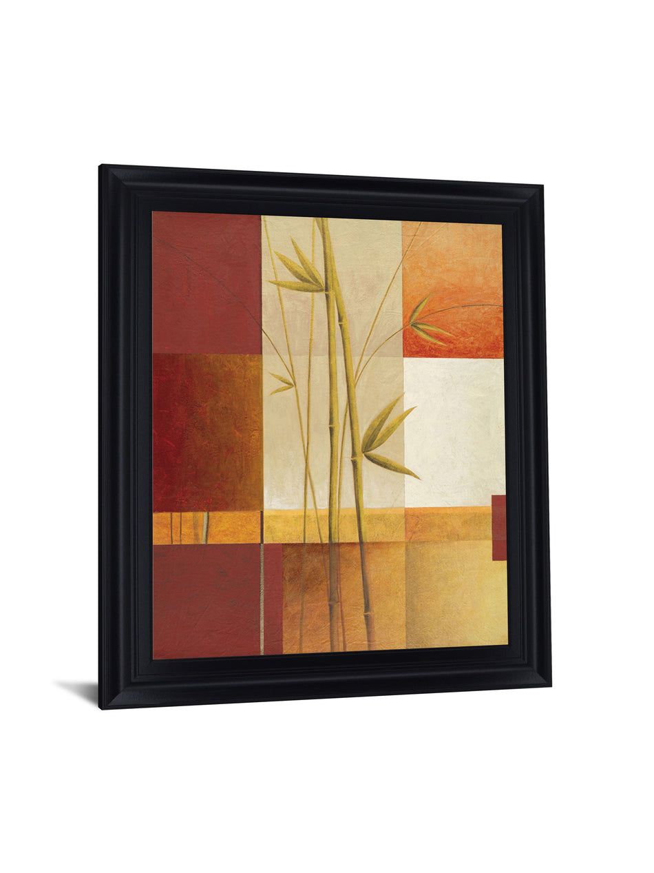Autumn Bamboo Fusion - 28" x 34" Framed Wall Art
