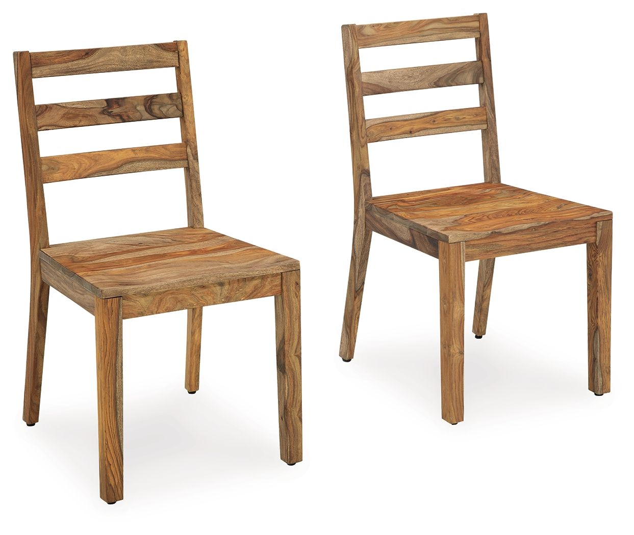 Dressonni - Marrón - Silla auxiliar para comedor (juego de 2)