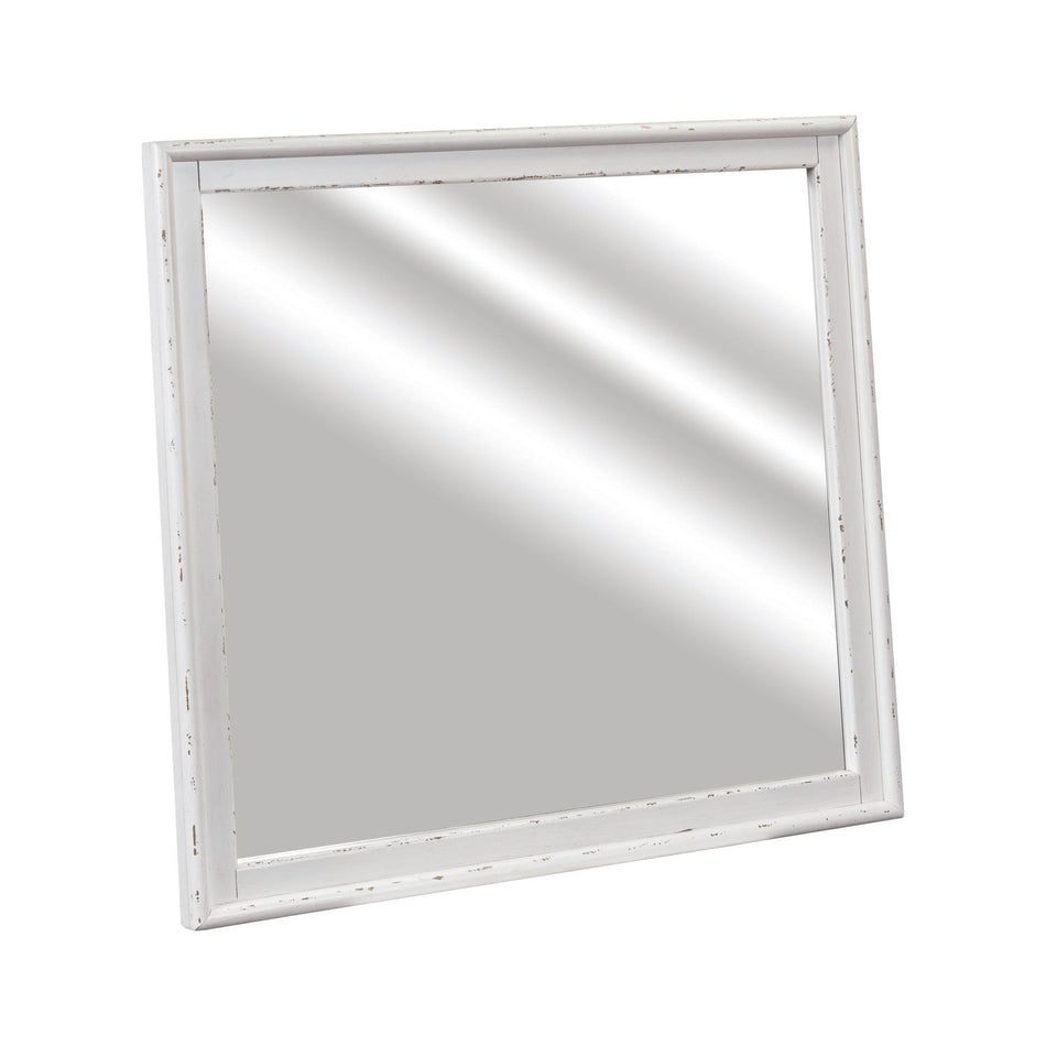 Backroads - Landscape Mirror - Weathered White
